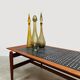 Vintage Danish design teak & tile coffee table