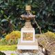 Antique French Marble Bronze Cherub Lamp - Napoleon III Style
