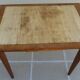Italian wooden table with 2 extensions from 90 cm to 150 cm, completely restored
