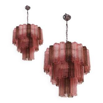Italian Murano Style Glass Sputnik Chandelier, Set of 2 or Pair of Chandeliers