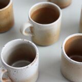 Set of 6 cups Grès du Marais