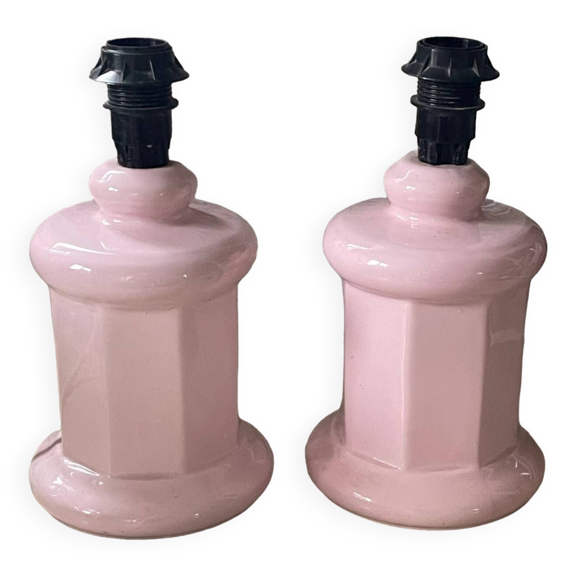 Pair of vintage ceramic lamps