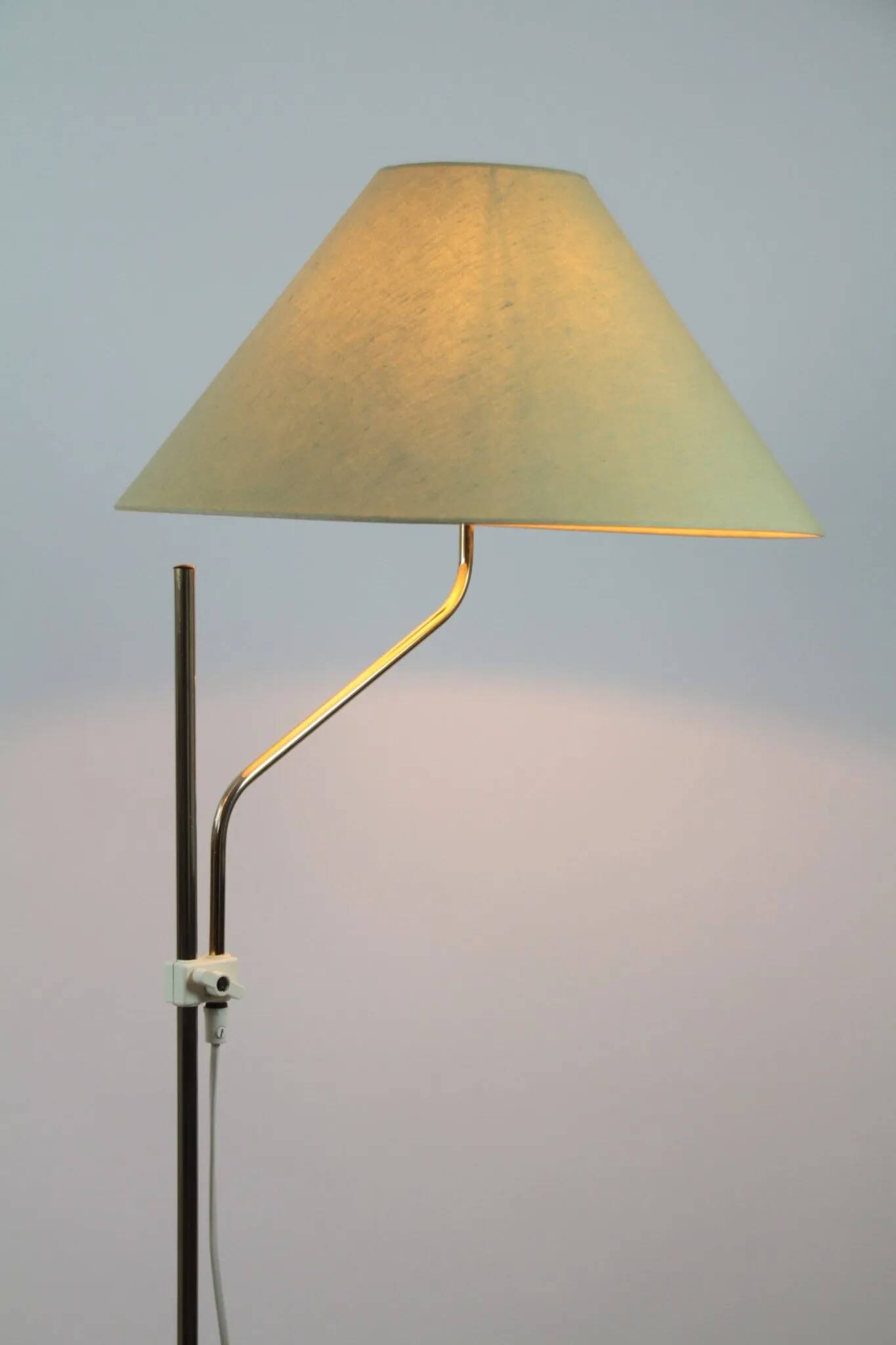 Brass Floor Lamp, Model G295 by Belid, Sweden —  Late1970s/ Early1980s