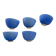 Appliques Italiennes en Verre Bleu Ensemble de 5