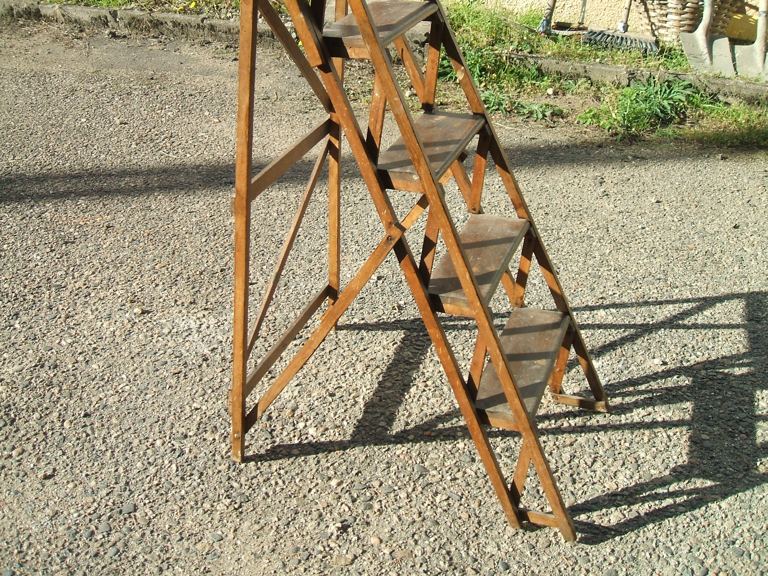Old library stepladder
