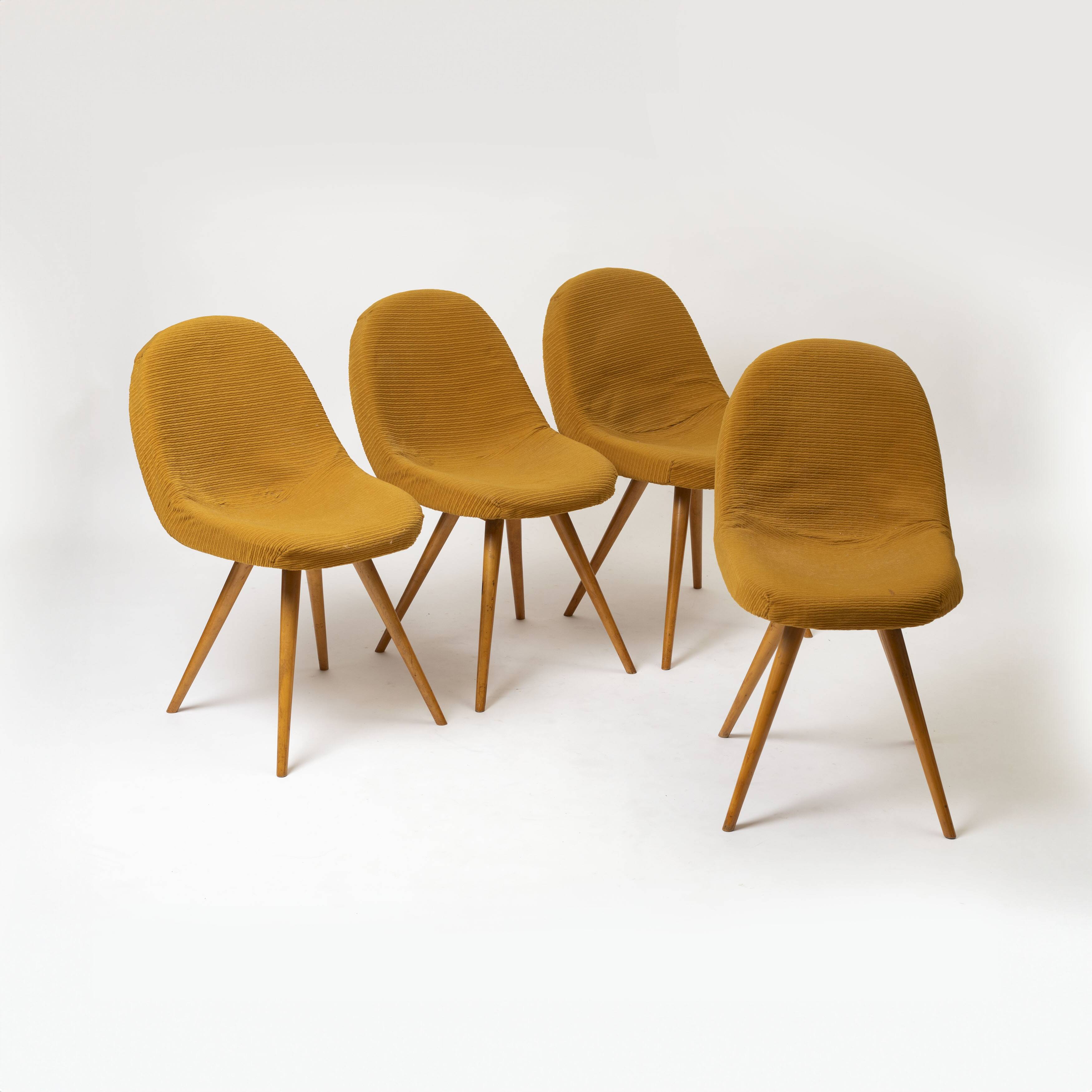 Set of 4 dining chairs by Frantisek Jirak, Czechoslovakia, 1950s