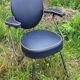 Fauteuil de coiffeur métal et skaï années 60