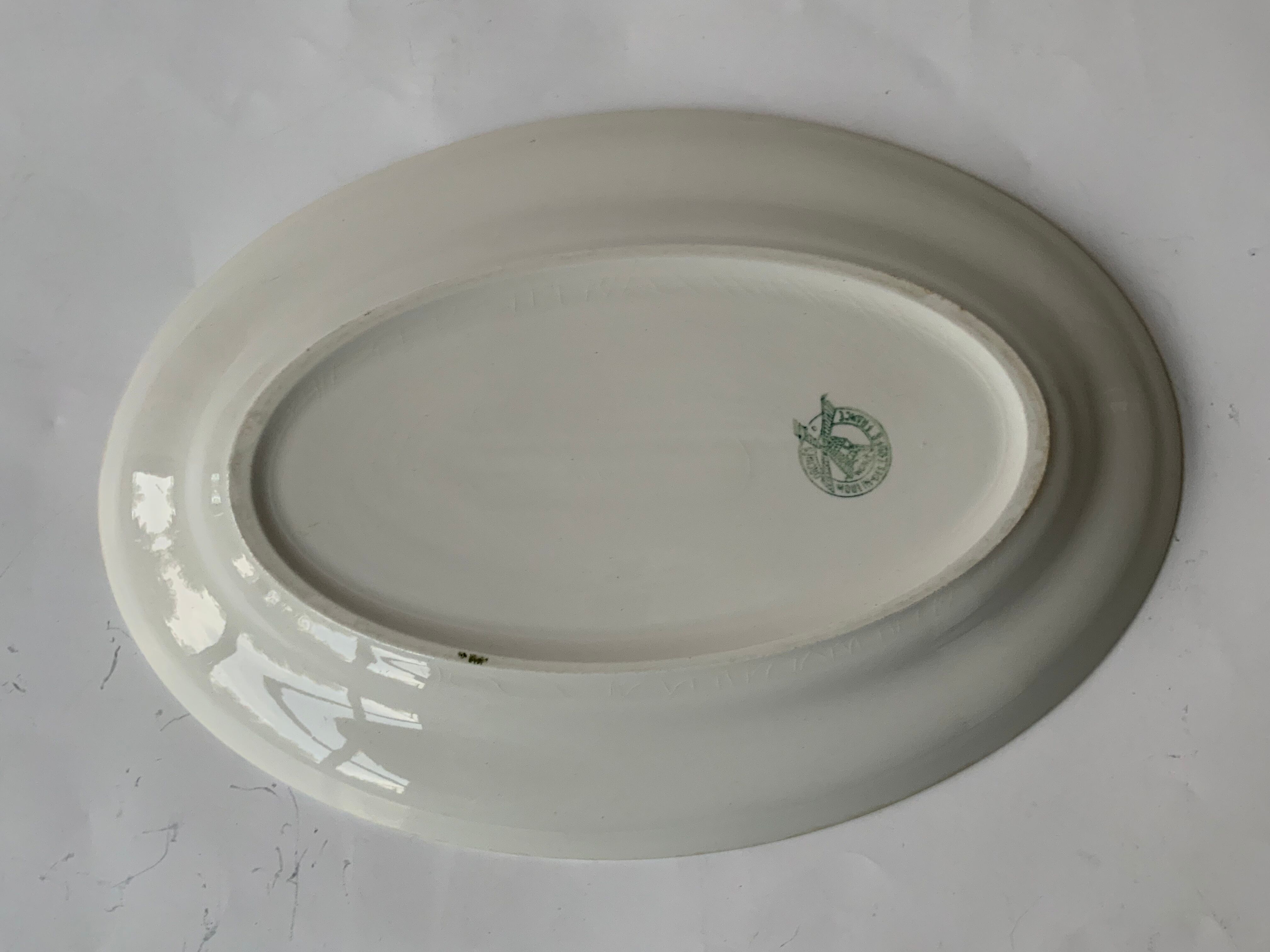 Selency oval checkered dish x Monoprix Croisé Laroche