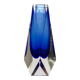 Vintage Sommerso glass vase from Murano by Alessandro Mandruzzato for Mandruzzato, 1970s.