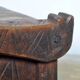 Antique beech shepherd's chest, 1850s