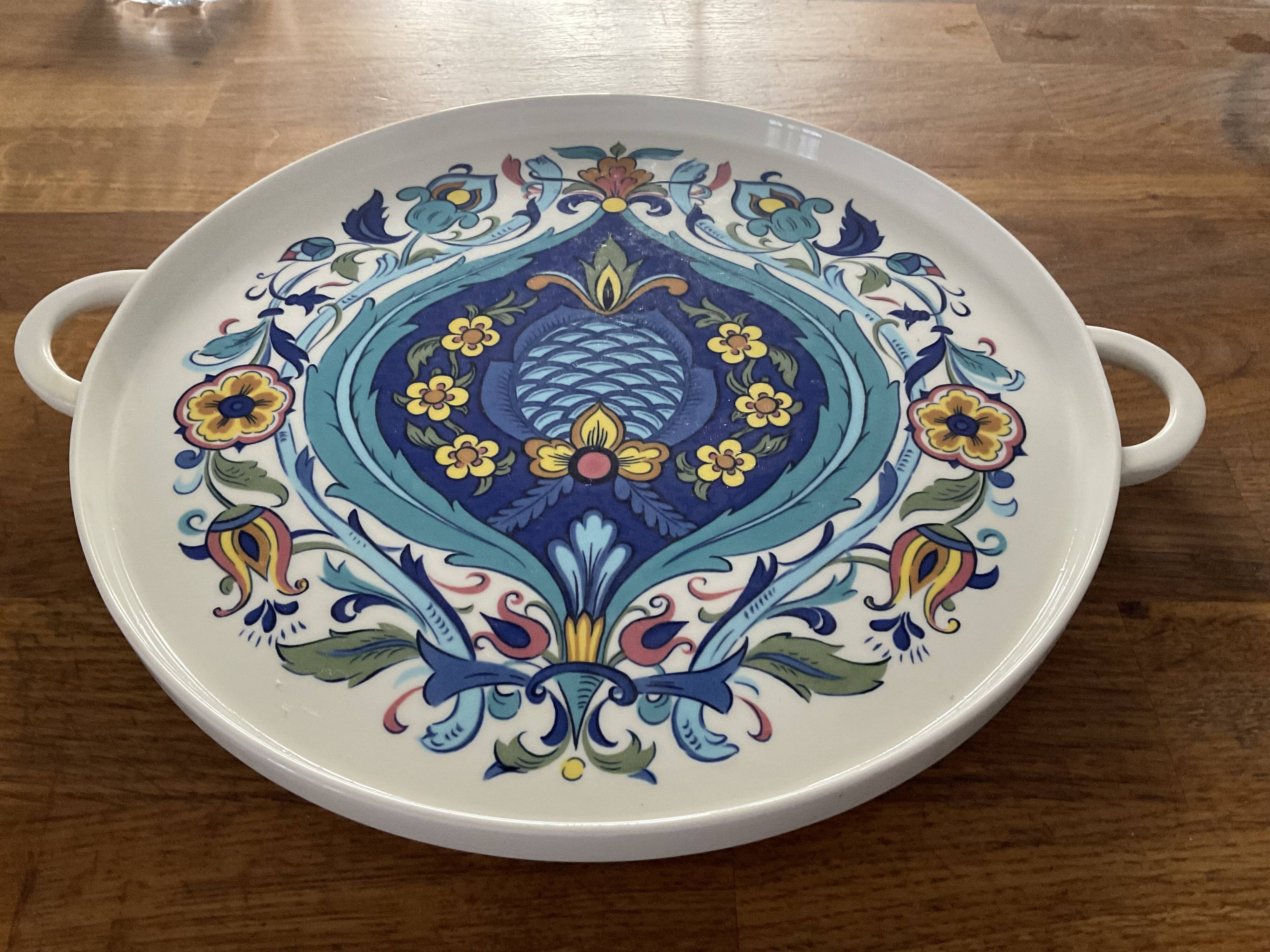 Plat à tarte  .Vintage  1973 . Model Izmir . Vuilleroy et boch
