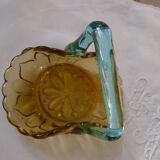 Pocket tray in blown glass basket georges sand