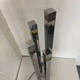 Mid-Century Modernist Italian Architectural Sciolari Cubic Floor Lamp by G