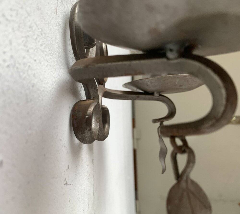 Vintage Swedish Wrought Iron Wall Candleholders from Ahrnebergs, Set of 2