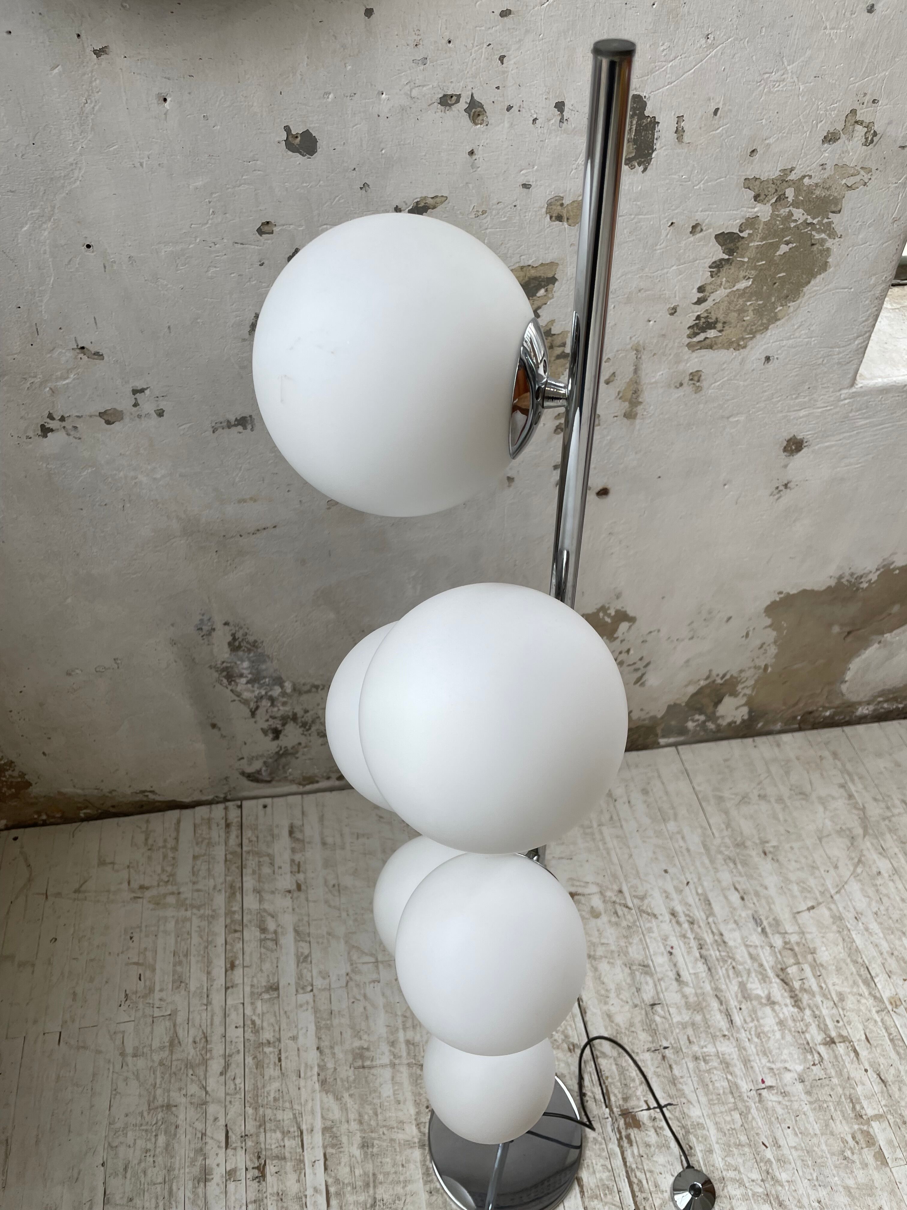 Floor lamp design 70s "balls"