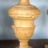 Paire de chandeliers anciens à support palme, Toscane, début du XIXe siècle