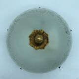 Globe-polished glass ceiling