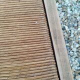 Paire de fauteuils anciens vintage en bois