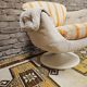 Swivel shell armchair by lusch erzeugnis 1970 vintage