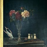 Still life, oil on canvas, signed