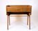 Side table / nightstand - teak - drawer - wicker shelf - 1960