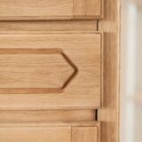 Vintage oak standing wardrobe "Giroflée"