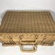 Old picnic basket 60s rattan wicker vintage