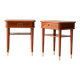 Pair of 1940s Scandinavian Mahogany Nightstands