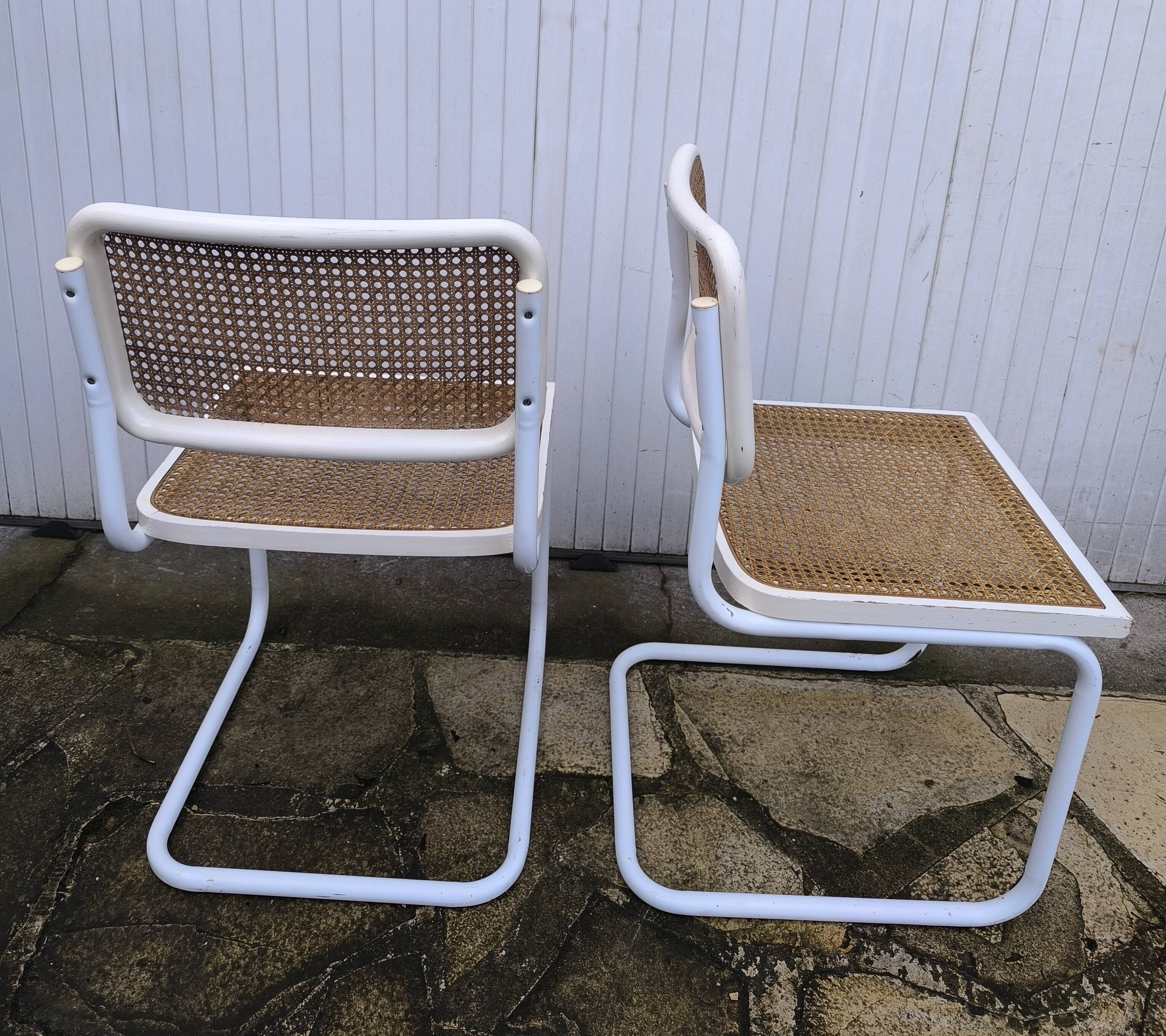 Pair of B32 chairs by Marcel Breuer