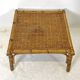 70's rattan coffee table