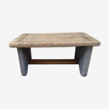 Small stool wood & gray