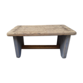 Small stool wood & gray