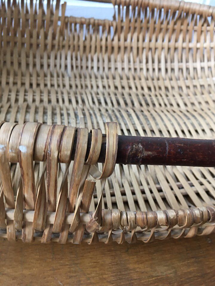 Handmade braided basket