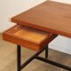 Vintage mahogany desk by Pierre Guariche edition Minvielle, 1960