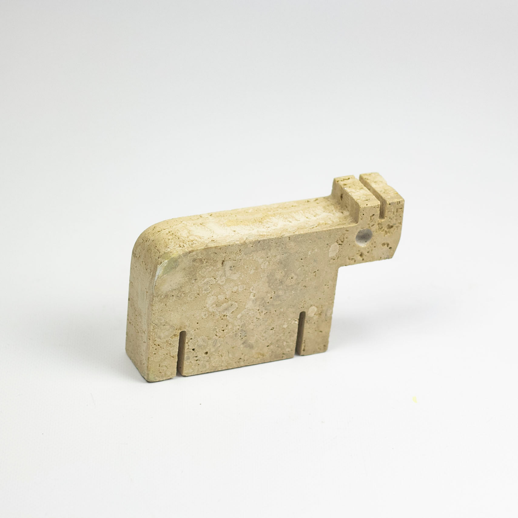Figure of marmol travertine by Fratelli Mannelli. 1970's