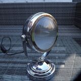 Chrome metal "lighthouse" lamp