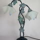 Table lamp in metal and frosted glass by Jean-Pierre Ryckaert, collection "Louisiane" 60's