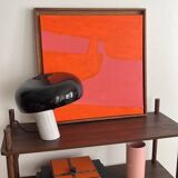 Soft Pink-Orange Art on 50x50cm frame by Bodasca