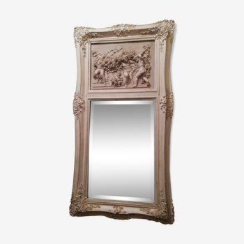 Trumeau miroir biseauté 61x117cm