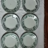 Set de 6 assiettes plates en terre de fer Guadeloupe Saint Amand