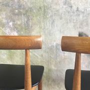 Pair of Scandinavian chairs by Hans Olsen for Frem Rojle - 1960s