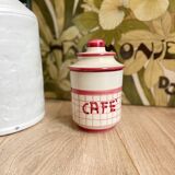 Pot à café peint à la main