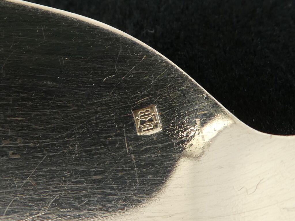 12 large spoonfuls in silver metal LOUIS XV Style MARLY