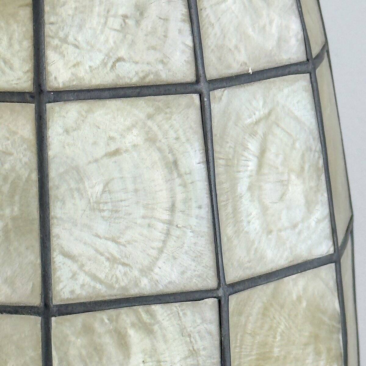 Vintage Capiz Shell Pendant, Italy, 1960s