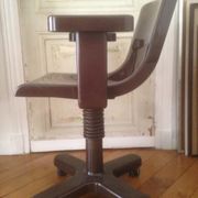 Brown Chair in metal and plastic by Ettore Sottsass for Olivetti Synthesis