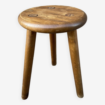 Tabouret de ferme vintage