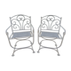 Paire de fauteuils en fer forgé