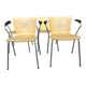 4 chaises Fritz Hansen desing