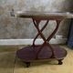 Vintage wooden sideboard with wheels