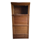 Secrétaire modulaire français en chêne avec vitrine, années 1950